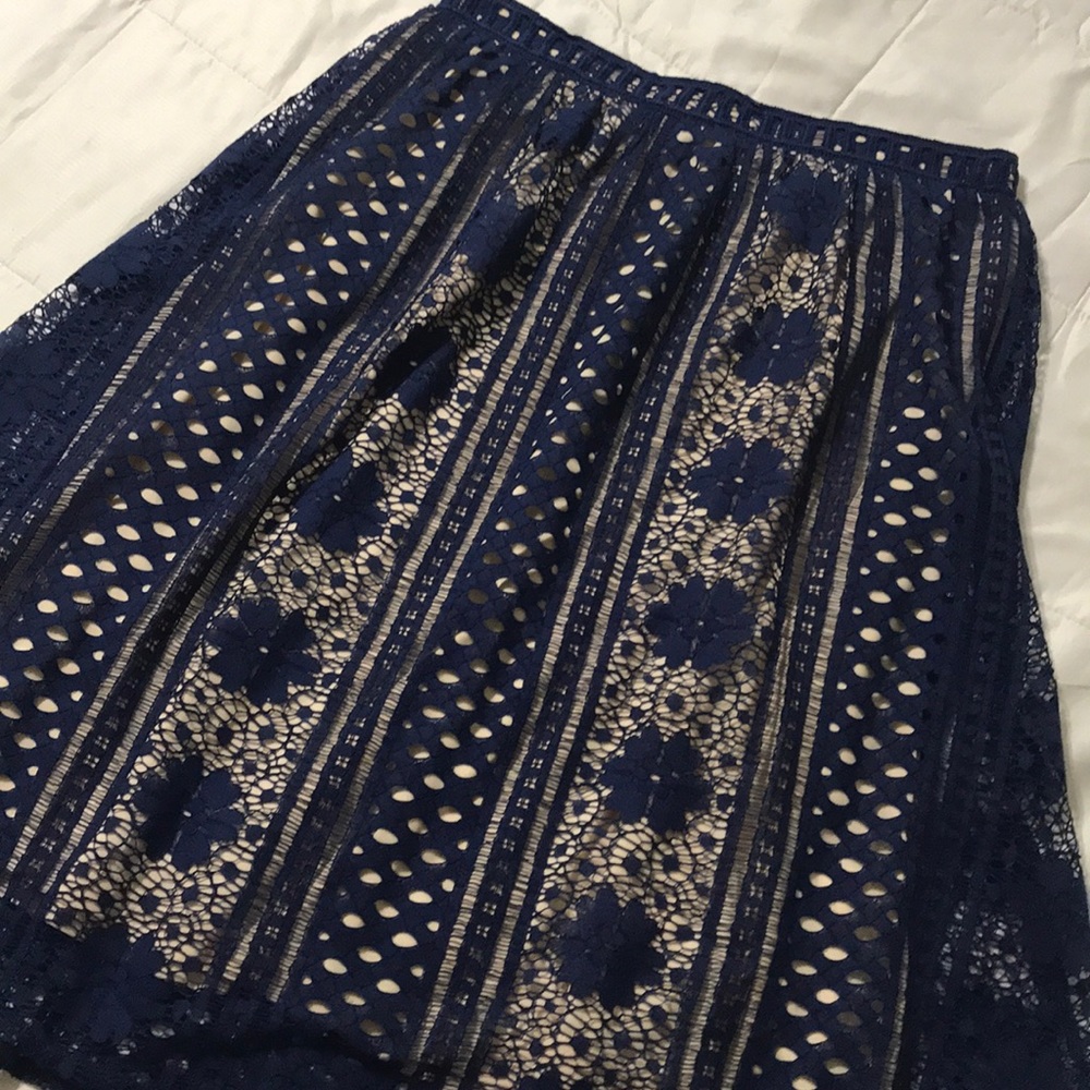 Crochet lace skirt